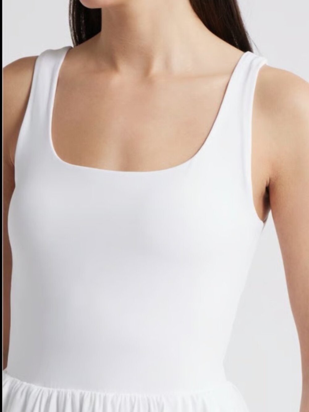 SPANX Smooth Jersey Mixed Media Midi Dress - Med - Picture 4 of 8